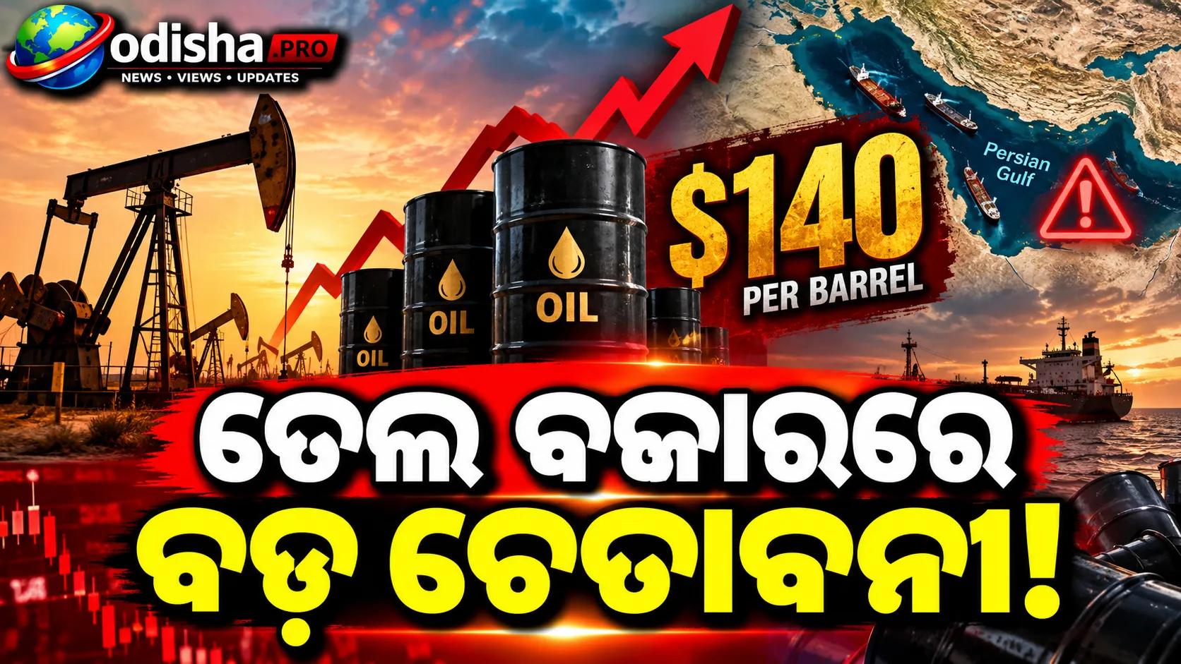 ଗଲ୍ଫରେ ତେଲ ଯୋଗାଣ ବାଧା ଜାରି ରହିଲେ ୨୦୨୭ରେ $୧୪୦ ଛୁଇଁପାରେ କ୍ରୁଡ୍ ଅଏଲ୍: Goldman Sachs