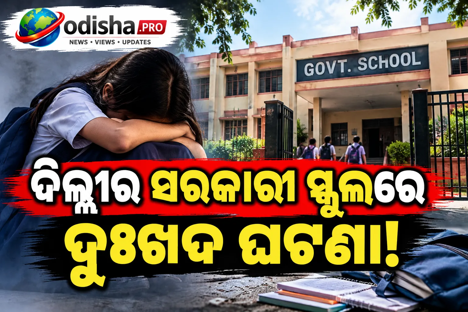 ଦିଲ୍ଲୀ ସରକାରୀ ସ୍କୁଲରେ ଦୁଃଖଦ ଘଟଣା: ଦ୍ୱାଦଶ ଶ୍ରେଣୀ ଛାତ୍ରୀଙ୍କ ମୃତ୍ୟୁ, ତଦନ୍ତ ଜାରି
