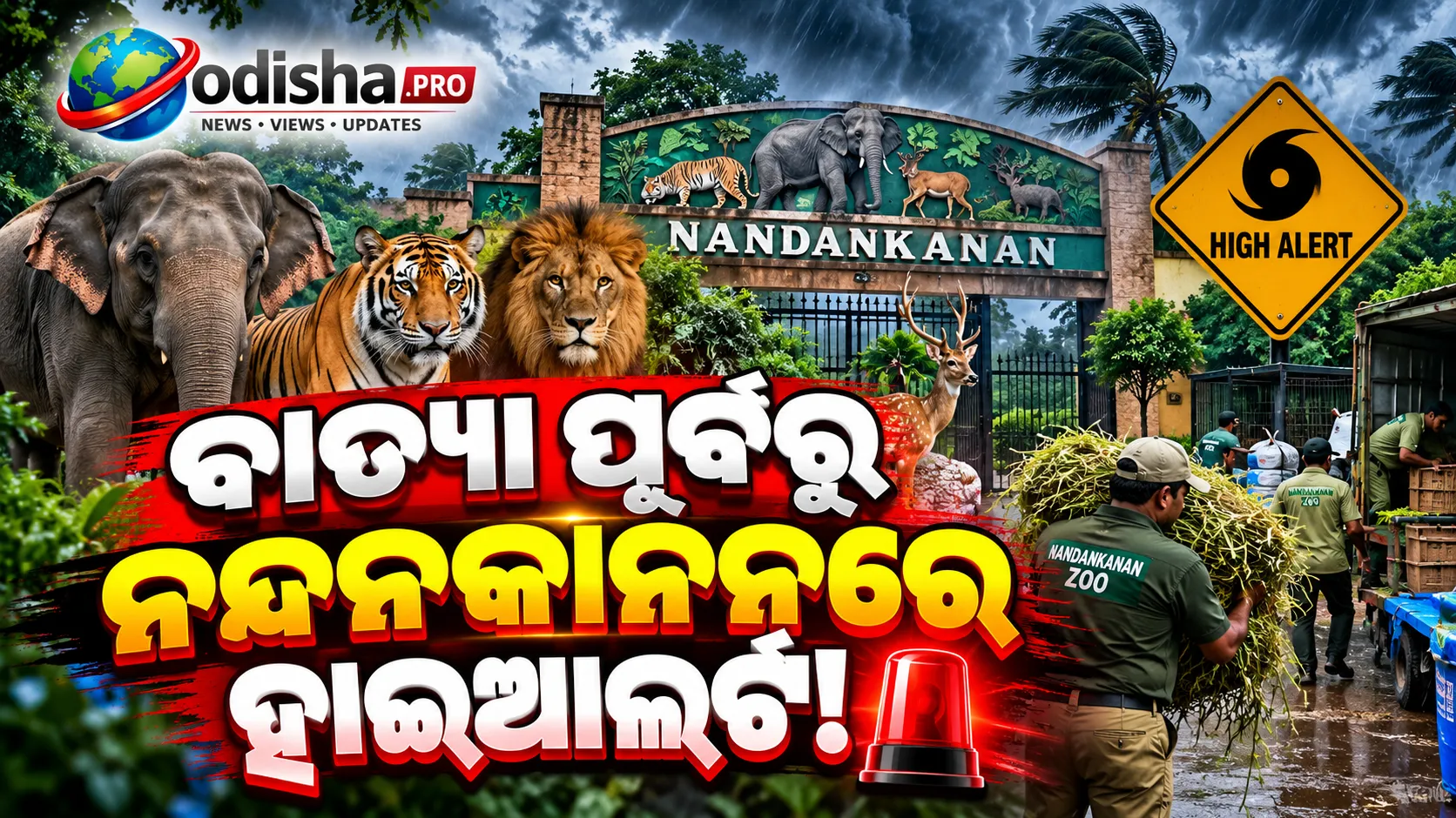 ବାତ୍ୟା ‘ଆର୍ଣ୍ଣବ’ ପାଇଁ ନନ୍ଦନକାନନରେ ହାଇଆଲର୍ଟ! ପଶୁପକ୍ଷୀଙ୍କ ସୁରକ୍ଷା ପାଇଁ ସ୍ୱତନ୍ତ୍ର ପ୍ରସ୍ତୁତି