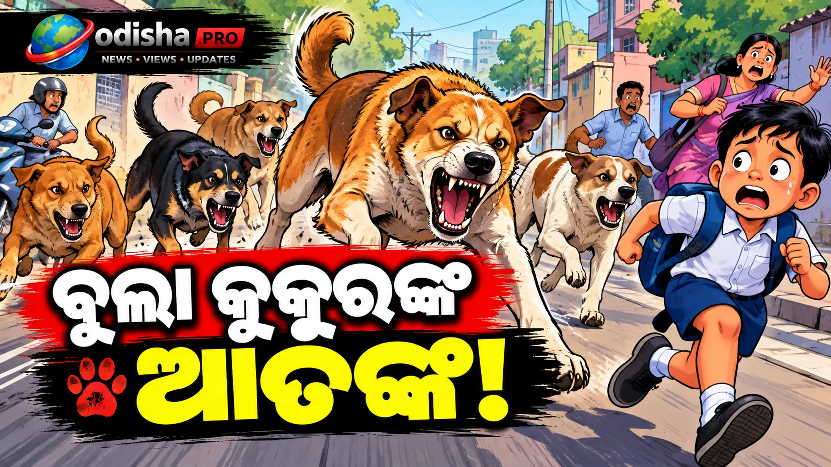 ଗୁଣୁପୁରରେ ବୁଲା କୁକୁରଙ୍କ ଆତଙ୍କ, ଗୋଟିଏ ଦିନରେ ୧୨ ଜଣଙ୍କୁ କାମୁଡ଼ିଲେ