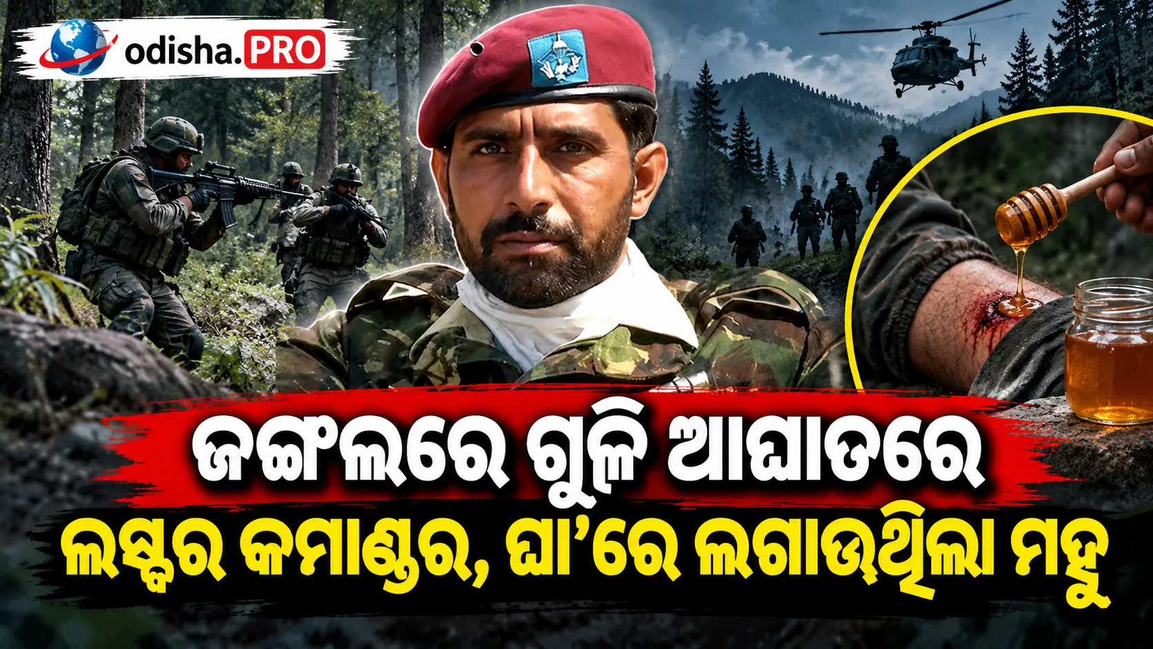 ଜଙ୍ଗଲରେ ଗୁଳି ଆଘାତରେ ଛଟପଟ ହେଉଥିଲା ଲସ୍କର କମାଣ୍ଡର ହାଶିମ ମୁସା, ଘା’ରେ ଲଗାଉଥିଲା ମହୁ! ପାକିସ୍ତାନୀ ହ୍ୟାଣ୍ଡଲର୍‌ଙ୍କୁ ପଠାଇଥିଲା ଫଟୋ