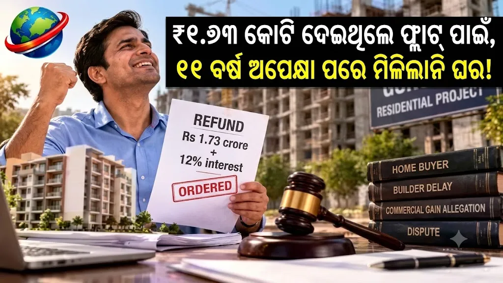 ଗୁରୁଗ୍ରାମରେ ₹୧.୭୩ କୋଟିର ଫ୍ଲାଟ୍, ୧୧ ବର୍ଷ ଅପେକ୍ଷା ପରେ ମିଳିଲାନି ଘର; ବିଲ୍ଡରକୁ ୧୨% ସୁଧ ସହ ଟଙ୍କା ଫେରାଇବାକୁ ନିର୍ଦ୍ଦେଶ