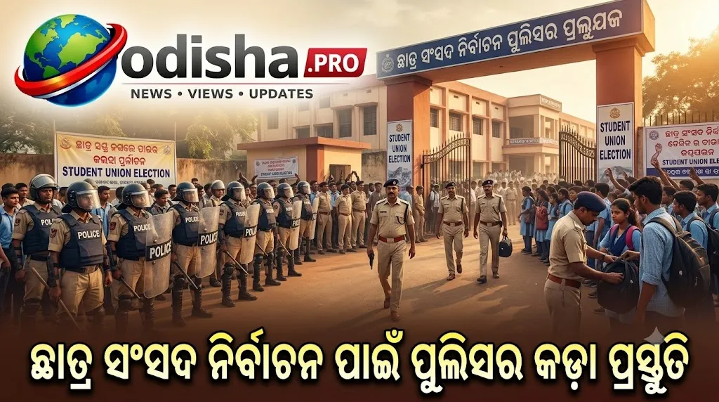 ଛାତ୍ର ସଂସଦ ନିର୍ବାଚନ ପାଇଁ ପୁଲିସର କଡ଼ା ପ୍ରସ୍ତୁତି, କ୍ୟାମ୍ପସରେ ହିଂସା ରୋକିବାକୁ ହେବ ସ୍ୱତନ୍ତ୍ର ସୁରକ୍ଷା ବ୍ୟବସ୍ଥା