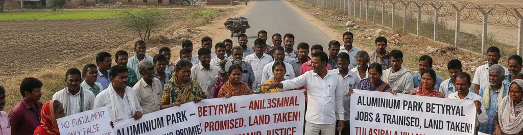 Angul Villagers Allege Betrayal Over Unfulfilled Job Promises at Aluminium Park in Tulasipala