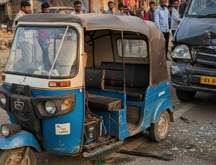 Speeding Traveller Van Rams E-Auto in Bhubaneswar’s Badagada, Four Injured