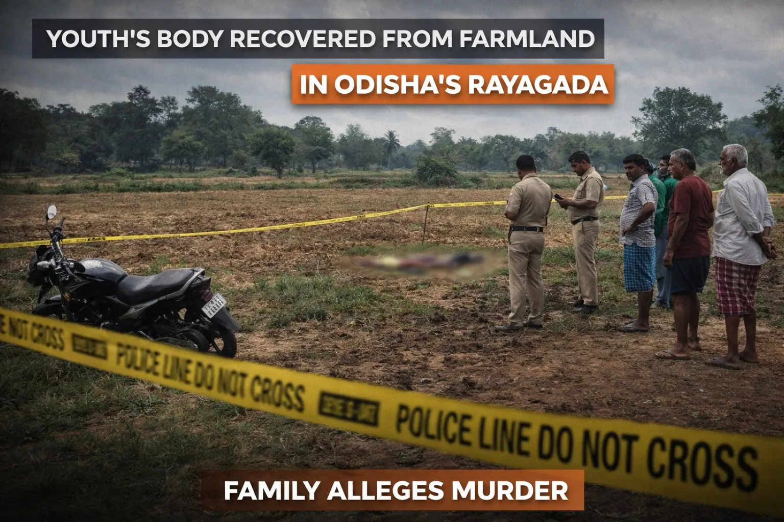 Youth’s Body Recovered from Farmland in Odisha’s Rayagada; Family Alleges Murder