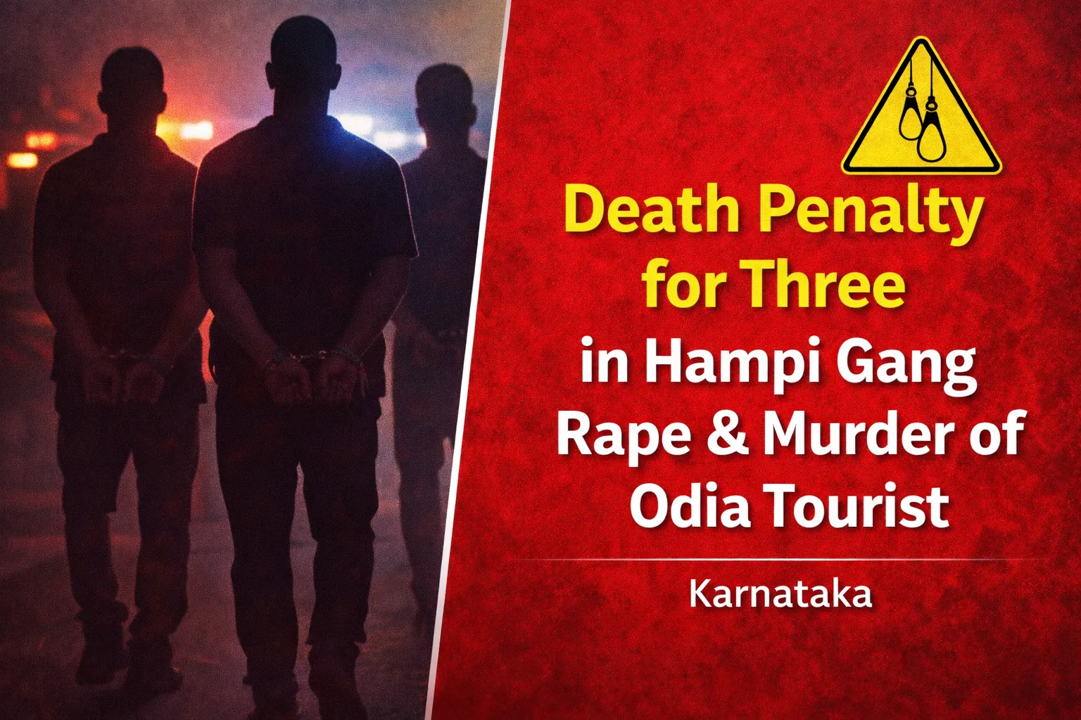 Death Penalty for Three in Hampi Gang Rape and Murder of Odia Tourist