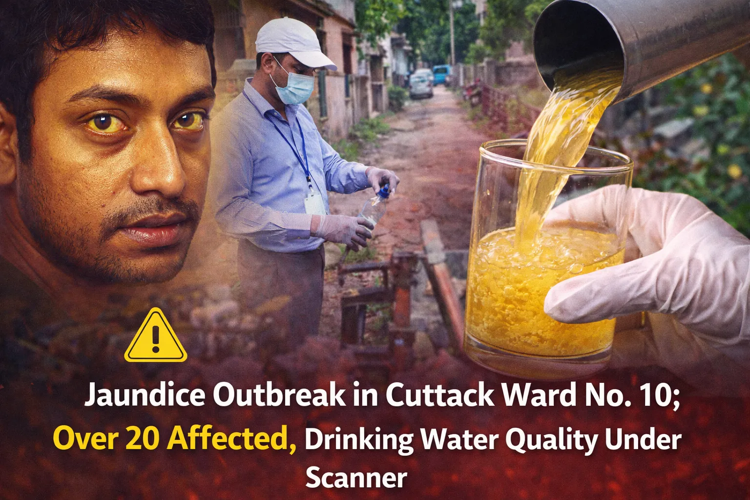 Jaundice Outbreak in Cuttack Ward No. 10; Over 20 Affected, Drinking Water Quality Under Scanner