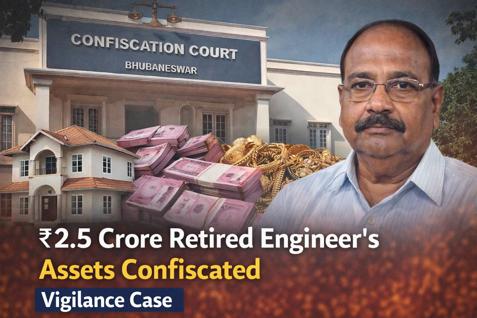 Odisha vigilance court orders confiscation of Rs 2.5 crore assets of retired engineer