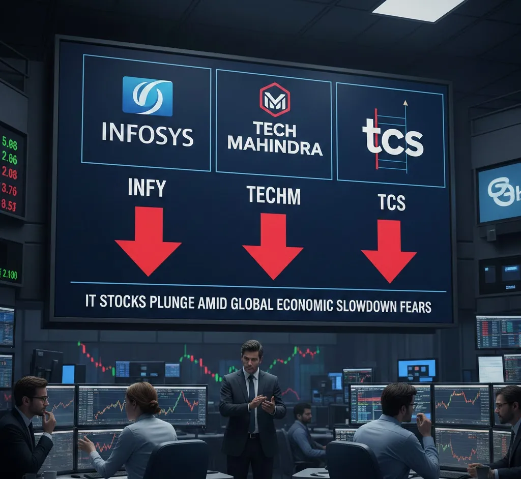 IT Sector Pain Deepens — Nifty IT All Red at Open Amid AI Fears & Global Tension