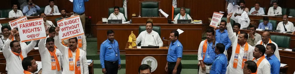 Farmers’ Issues Spark Uproar in Odisha Assembly; House Adjourned Ahead of Budget 2026–27