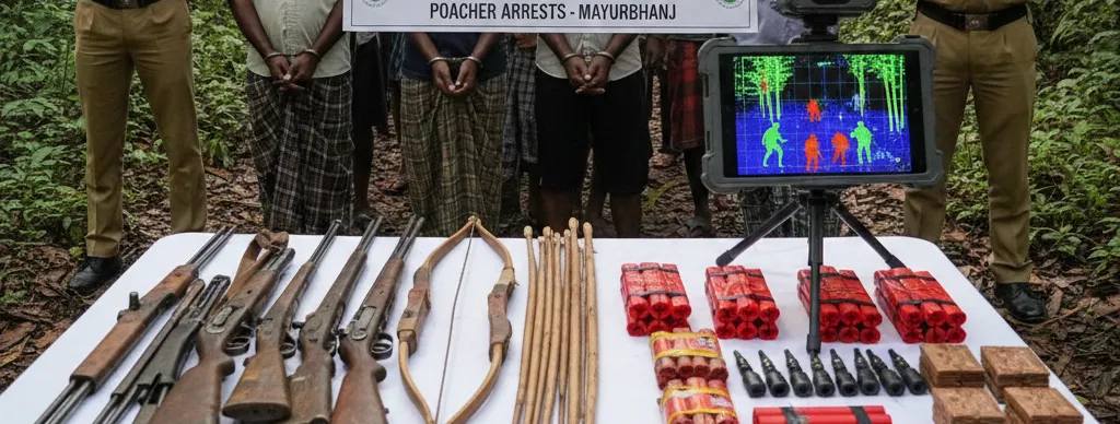 AI Surveillance Foils Major Poaching Bid in Similipal; 39 Arrested