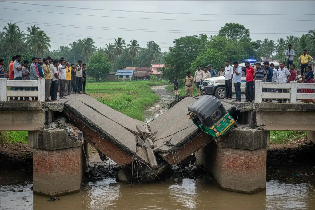 Old Canal Bridge Collapse Near Jeypore Raises Concerns Over Aging Infrastructure