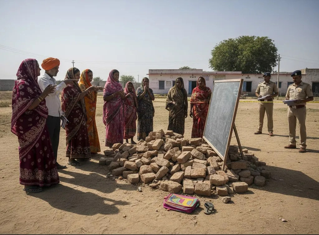 Class 2 Student Killed After Blackboard and Wall Collapse at Private School in Jalore