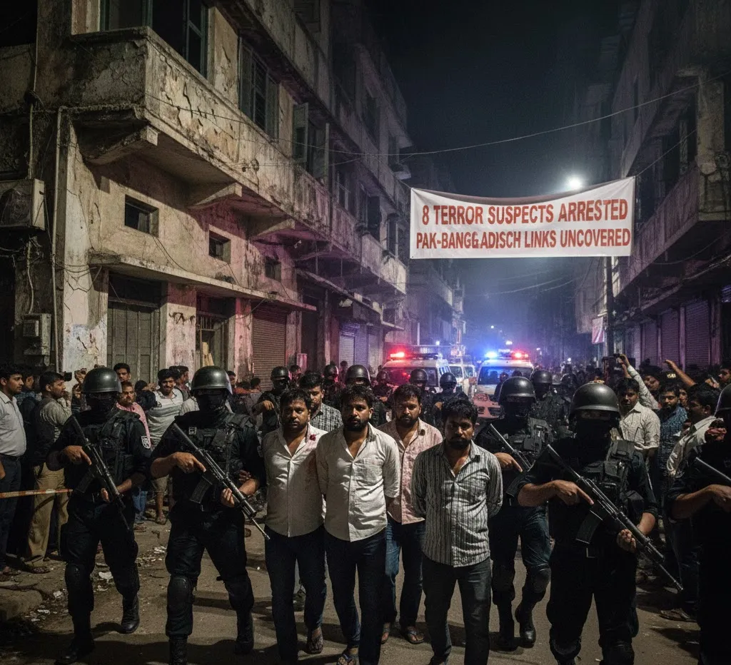 Delhi Police Bust Major Terror Module Linked to ISI, LeT; Eight Arrested from Tamil Nadu and West Bengal