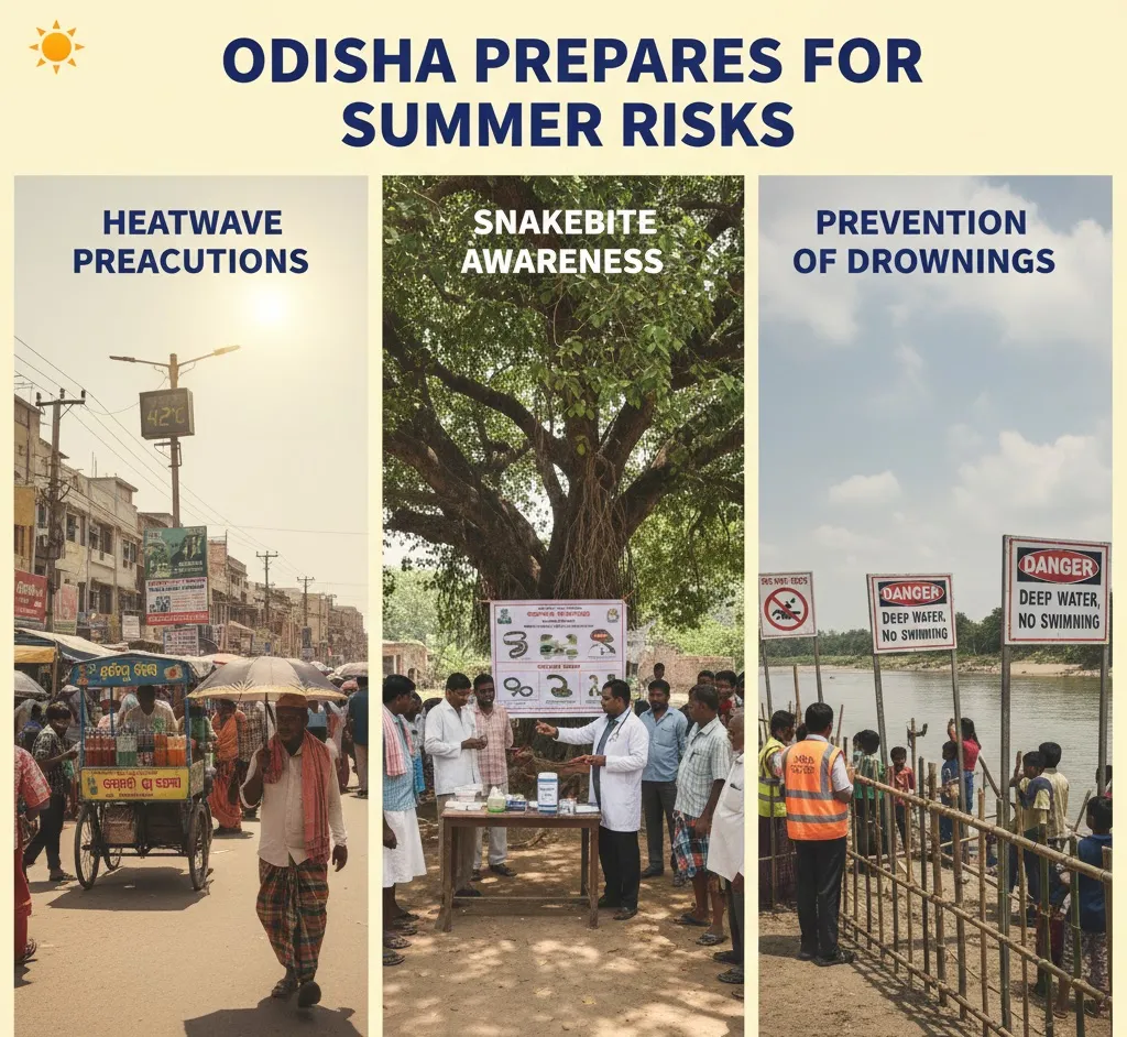 Odisha Govt Steps Up Heatwave Preparedness, Focus on Preventing Sunstroke, Snakebite and Drowning Deaths