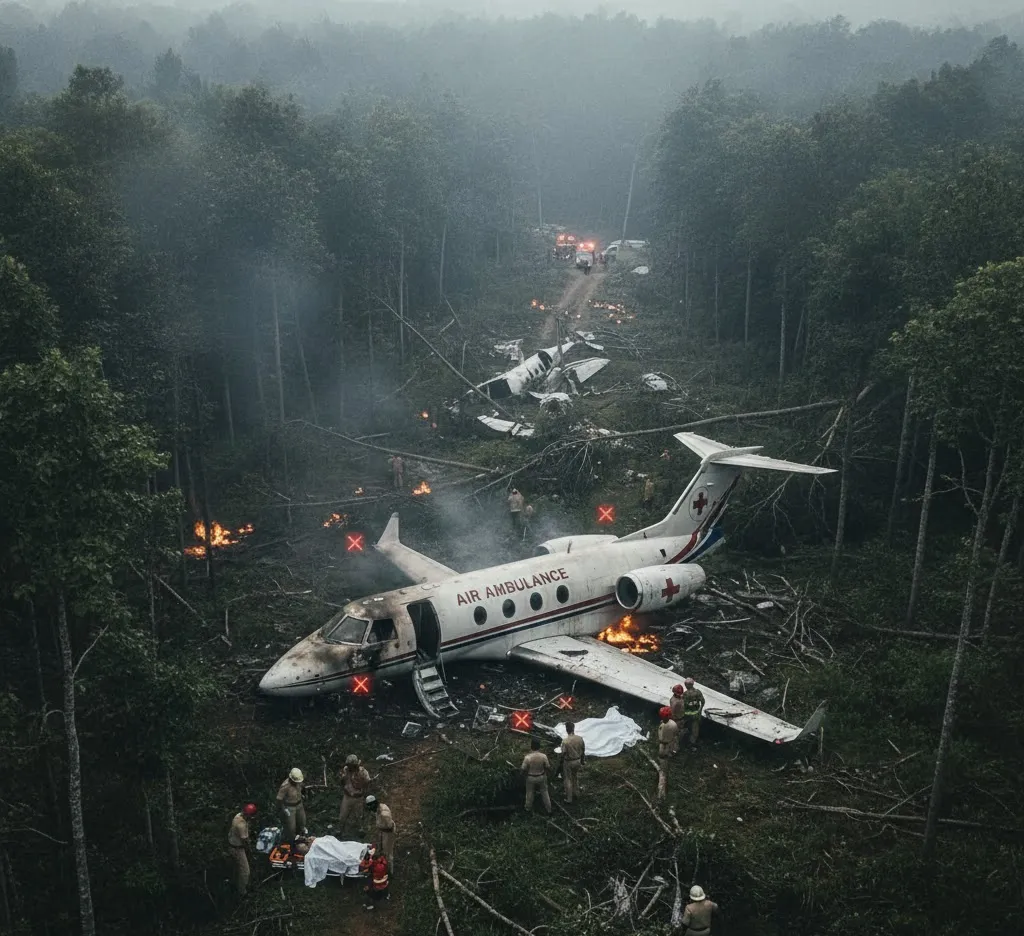 Air Ambulance Crash in Chatra: Aircraft Lost Contact After Seeking Weather Diversion, Probe Intensifies