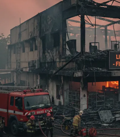 Bhubaneswar Supermarket Fire Doused After 21-Hour Operation; Building Lacked NOC