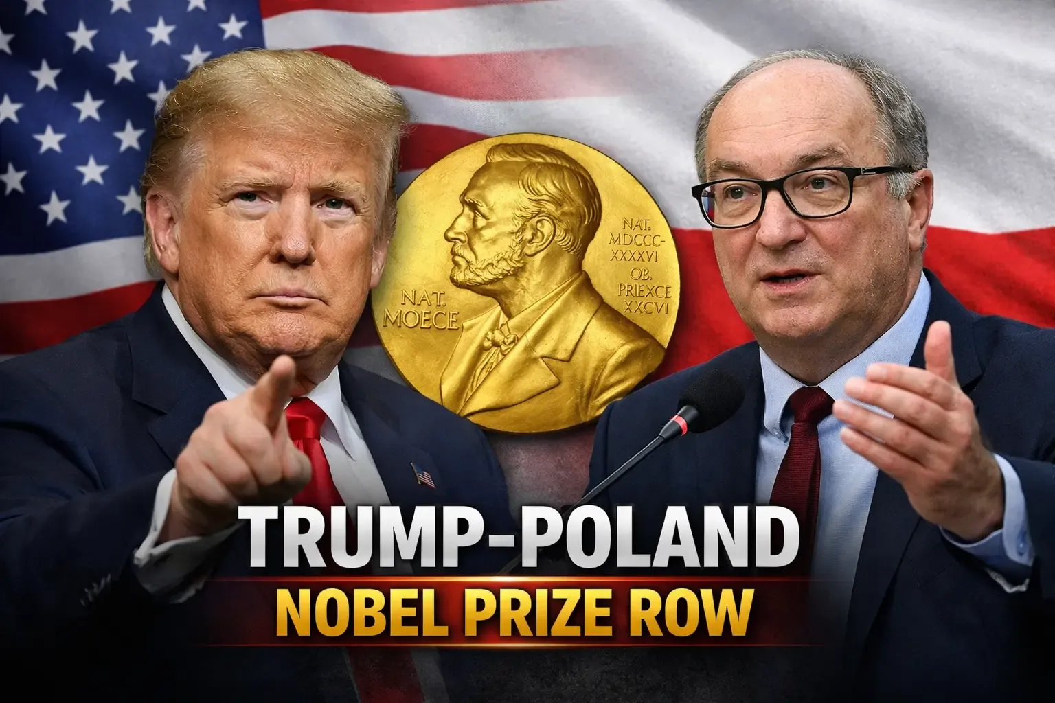 Trump’s Nobel Fury Shifts to Poland After Speaker Refuses Peace Prize Endorsement