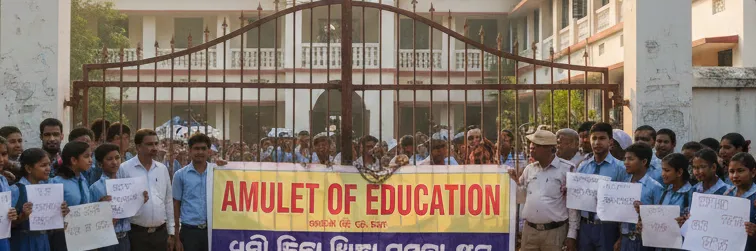 Students, Parents Lock School Gate in Puri Over HM Transfer, Mid-Day Meal Issues.