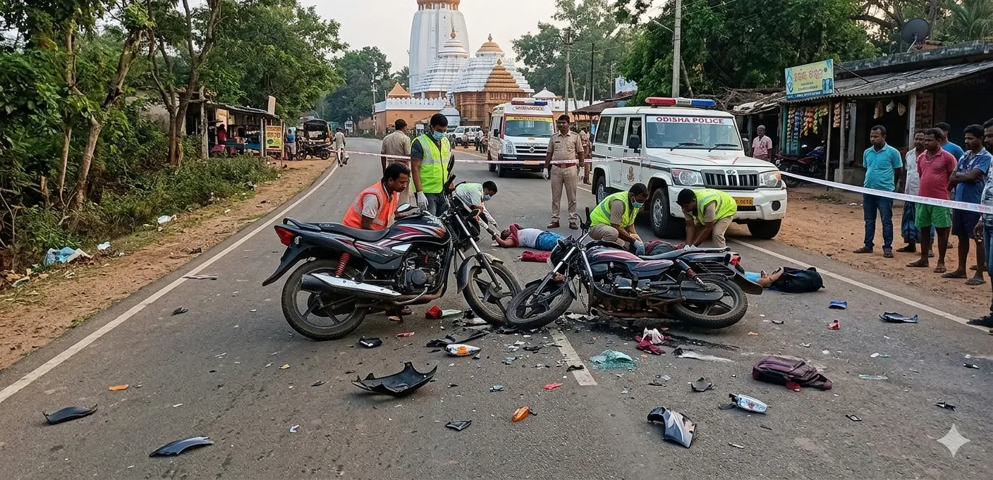 Three Killed, One Critical in Head-On Bike Collision in Odisha’s Rayagada