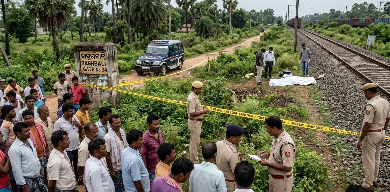 Bodies of Man and Woman Found Near Railway Gate in Odisha’s Balasore; Probe Underway
