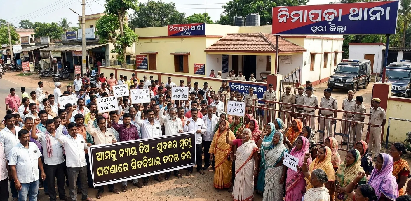 Youth’s Death Triggers Protest Outside Nimapada Police Station in Odisha’s Puri