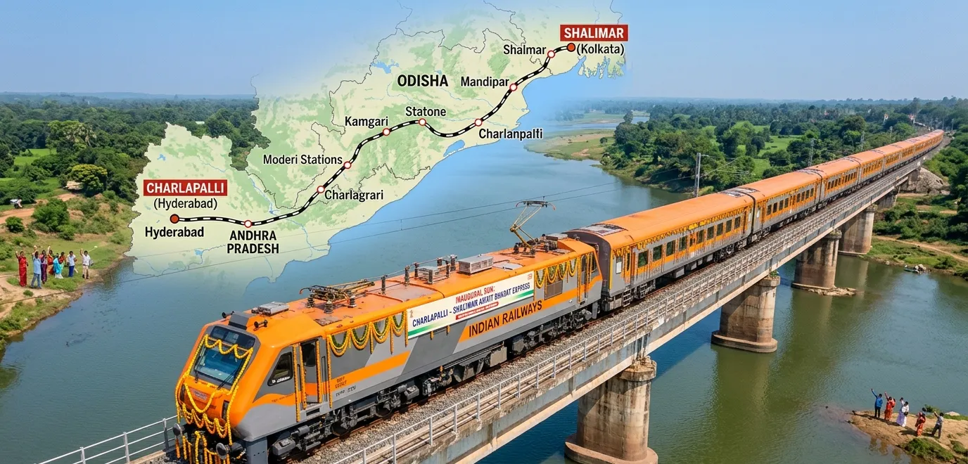 ନୂଆ ଅମୃତ ଭାରତ ଏକ୍ସପ୍ରେସ୍‌ରେ ଓଡିଶା ରେଲ ନେଟୱର୍କ ବିସ୍ତାର: ରୁଟ୍‌ ଓ ସମୟସୂଚୀ ଜାଣନ୍ତୁ