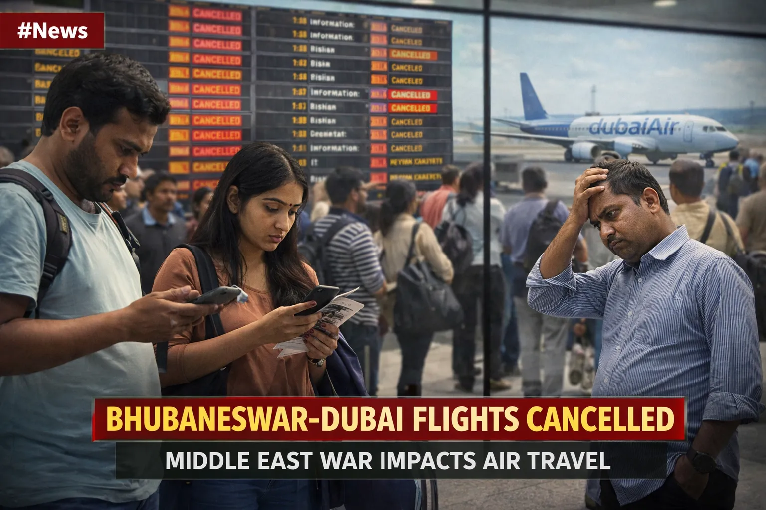 Middle East War Escalation: Bhubaneswar–Dubai Flight Services Cancelled Amid Airspace Closure