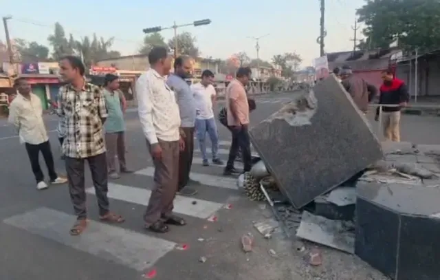 Statue of Former Minister Ghasiram Majhi Damaged After Trailer Hits Monument in Nuapada