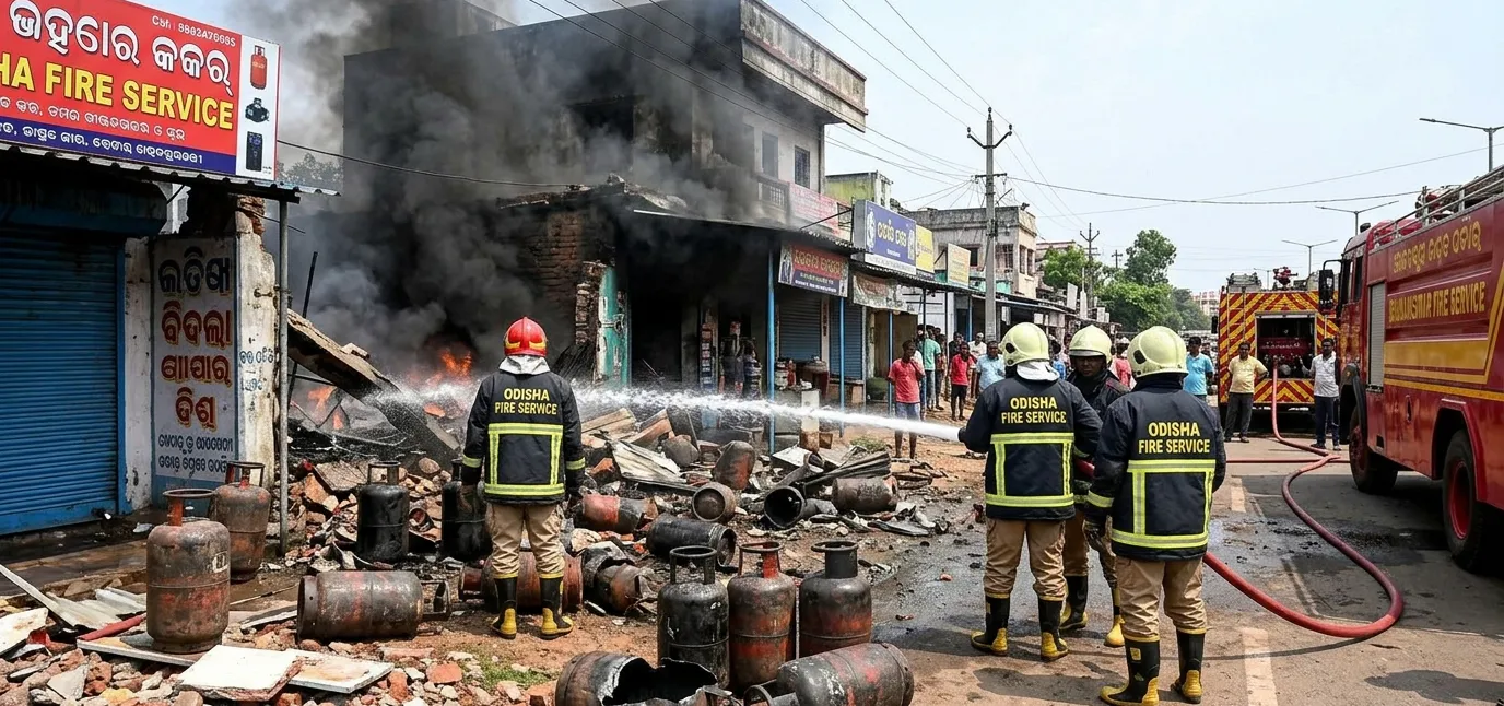 ଭୁବନେଶ୍ୱରର କଳିଙ୍ଗ ନଗରରେ ଗ୍ୟାସ ସିଲିଣ୍ଡର ବିସ୍ଫୋରଣ: ରିଫିଲିଂ ସମୟରେ ଘଟଣା, ଅଞ୍ଚଳରେ ଆତଙ୍କ