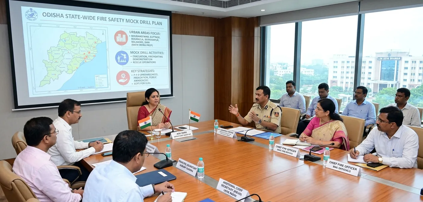 ଅଗ୍ନି ନିରାପତ୍ତା ପାଇଁ ପ୍ରସ୍ତୁତି: ଆସନ୍ତା ଶନିବାର ରାଜ୍ୟବ୍ୟାପୀ ମକ୍‌ଡ୍ରିଲ୍‌