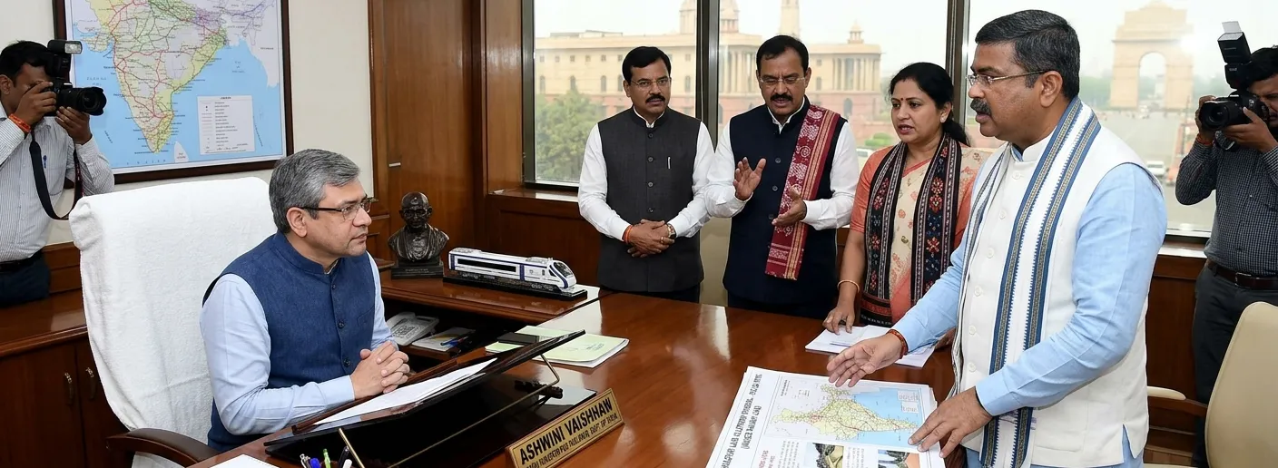 ଓଡ଼ିଶା ସାଂସଦମାନେ ରେଲମନ୍ତ୍ରୀଙ୍କ ସହିତ ଭେଟିଲେ: ଖଡ଼ଗପୁରରେ ରେକା ପାଇଁ ଜମି ଆବଣ୍ଟନ ଦାବି