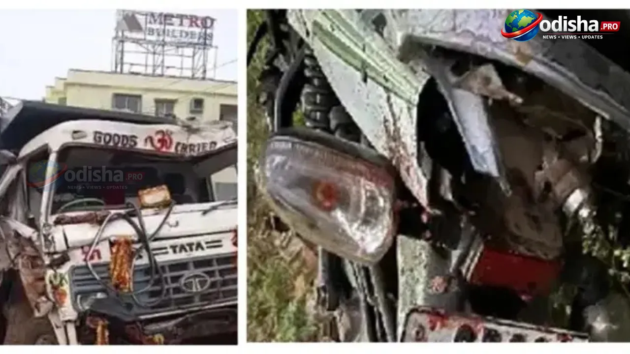 Three Motorists Killed in Container Truck–Motorcycle Head-On Collision in Sambalpur, Odisha