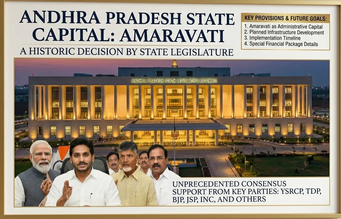 Amaravati କୁ ରାଜଧାନୀ କରିବା Bill ପାସ୍: Congress, BJP, TDP ସମର୍ଥନ, YSRCP ବିରୋଧ