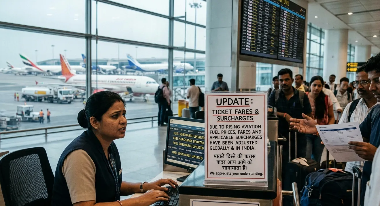 ଇନ୍ଧନ ଦର ବୃଦ୍ଧିର ପ୍ରଭାବ: ବିମାନ ଭାଡ଼ା ବଢ଼ିଲା, ଯାତ୍ରୀଙ୍କୁ ବଢ଼ିଲା ଭାର