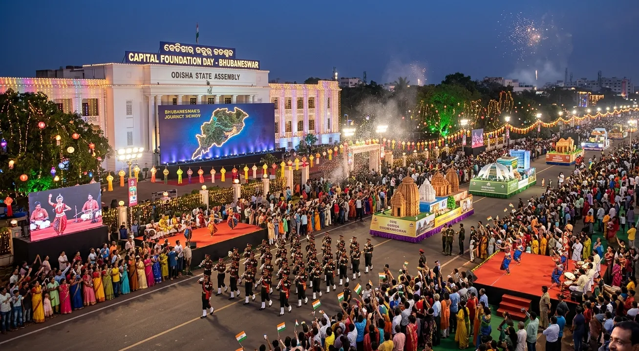 ଭୁବନେଶ୍ୱରର ରାଜଧାନୀ ଦିବସ ଉତ୍ସବ ଧୁମଧାମରେ ପାଳିତ, ଆଲୋକସଜ୍ଜା ଓ ସାଂସ୍କୃତିକ କାର୍ଯ୍ୟକ୍ରମ
