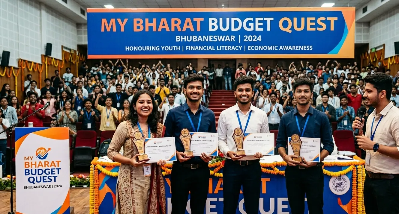 ଭୁବନେଶ୍ୱରରେ ‘ମାଇ ଭାରତ ବଜେଟ୍ କ୍ୱେଷ୍ଟ’: ଯୁବପିଢିଙ୍କ ଆର୍ଥିକ ସଚେତନତା ପାଇଁ ଜାତୀୟ ଆନ୍ଦୋଳନ