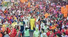 ନାରୀ ଶକ୍ତିକୁ ସମ୍ମାନ: ଭୁବନେଶ୍ୱରରେ ‘ନାରୀ ଶକ୍ତି ବନ୍ଦନା ପଦଯାତ୍ରା’ ଆୟୋଜିତ