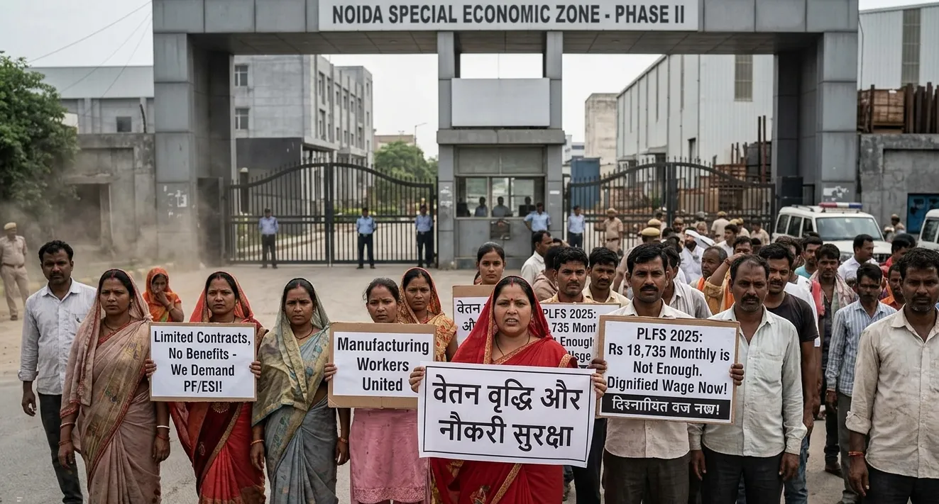 ନୋଏଡା ଶ୍ରମିକ ଆନ୍ଦୋଳନ ପରେ ଖୋଲାସା: କାରଖାନା ଶ୍ରମିକଙ୍କ ଦରମା ଓ ସୁବିଧା ଅବସ୍ଥା ଚିନ୍ତାଜନକ