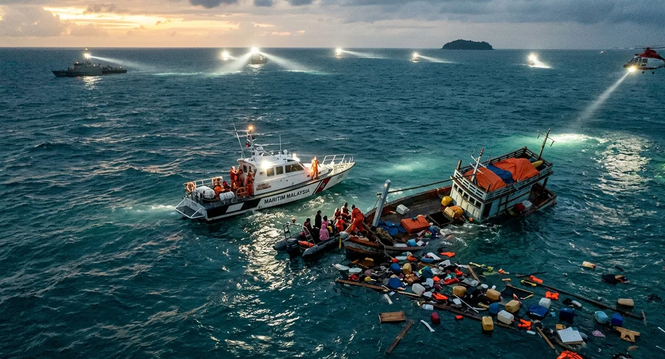 ଆଣ୍ଡାମାନ ସାଗରରେ ଡଙ୍ଗା ବୁଡ଼ି ୨୫୦ରୁ ଅଧିକ ନିଖୋଜ ଆଶଙ୍କା, ମାତ୍ର ୯ ଜଣ ଉଦ୍ଧାର