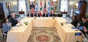 ୩୪ ବର୍ଷ ପରେ ଇସ୍ରାଏଲ-ଲେବାନନ ଶାନ୍ତି ଆଲୋଚନା, ଯୁଦ୍ଧ ଶେଷ ହେବ ବୋଲି ଦାବି କଲେ ଟ୍ରମ୍ପ