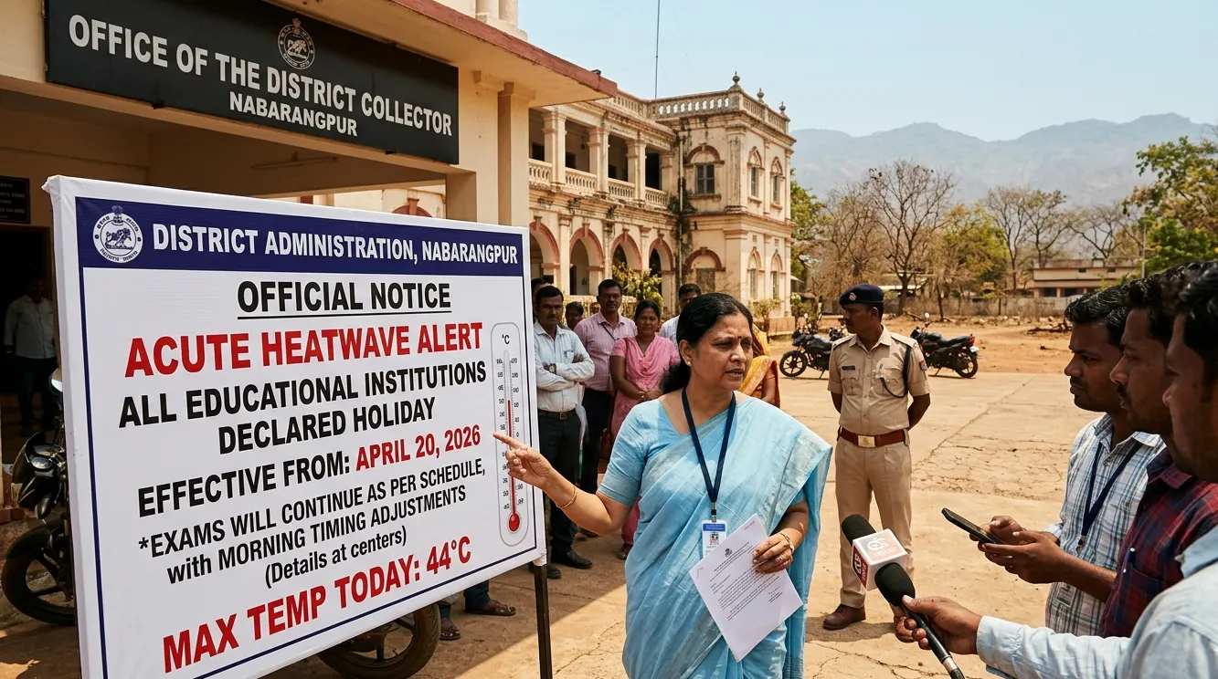 ନବରଙ୍ଗପୁରରେ ପ୍ରବଳ ଗରମ: ୨୦ ଏପ୍ରିଲରୁ ସମସ୍ତ ଶିକ୍ଷାନୁଷ୍ଠାନ ବନ୍ଦ ଘୋଷଣା