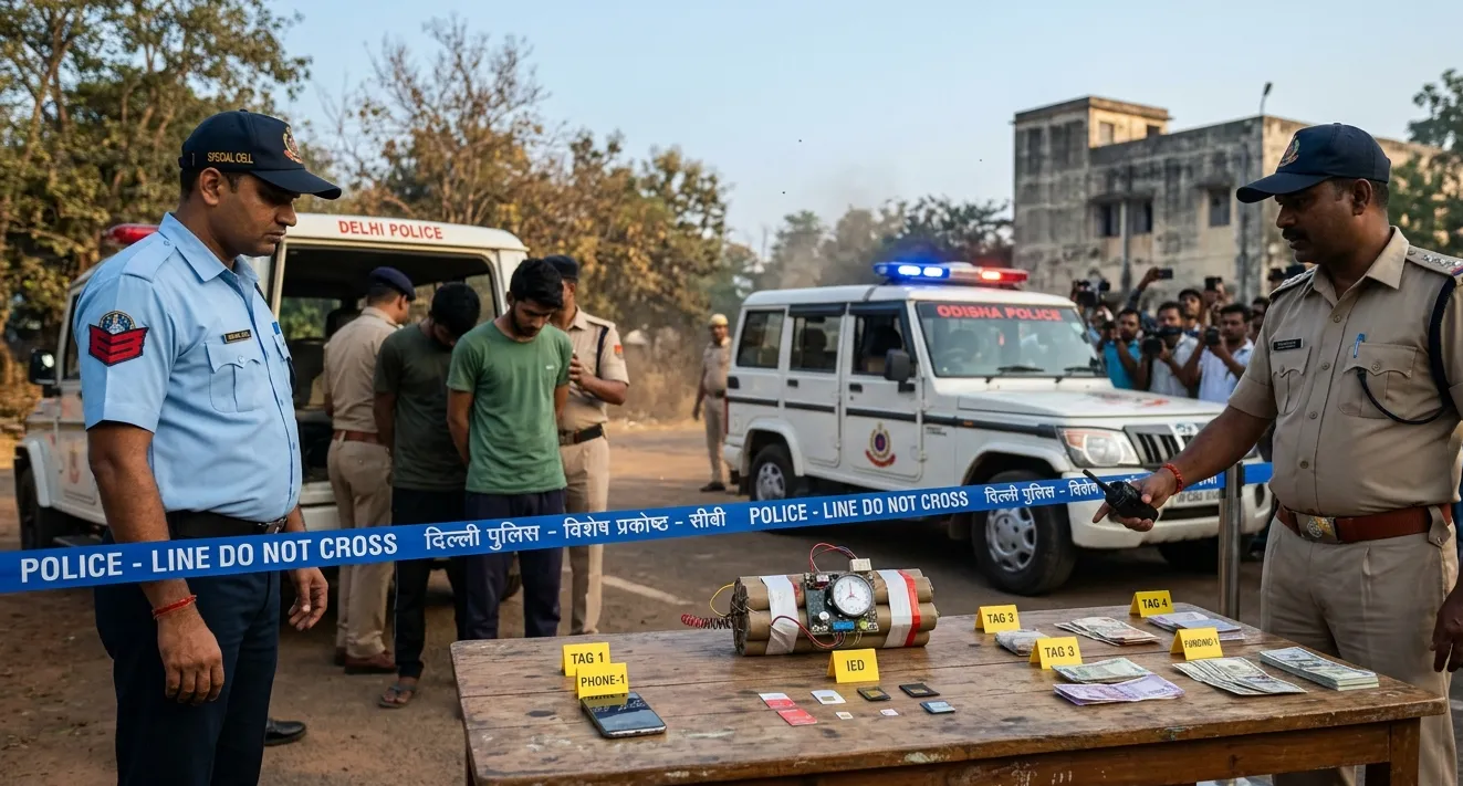 ଦିଲ୍ଲୀ ପୋଲିସ ସ୍ପେସିଆଲ ସେଲର ବଡ଼ ଆତଙ୍କବାଦୀ ମଡ୍ୟୁଲ ଖୋଲାସା, ଭୁବନେଶ୍ୱରର ଯୁବକ ସହ ୪ ଗିରଫ