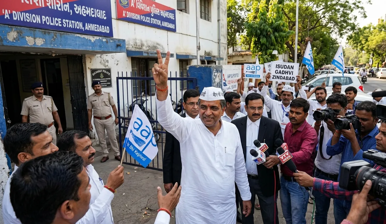 Gujarat ରେ ରାଜନୈତିକ ତଣାତଣି: AAP ନେତା Isudan Gadhvi ଗିରଫ ପରେ ବେଲ୍‌ରେ ମୁକ୍ତ