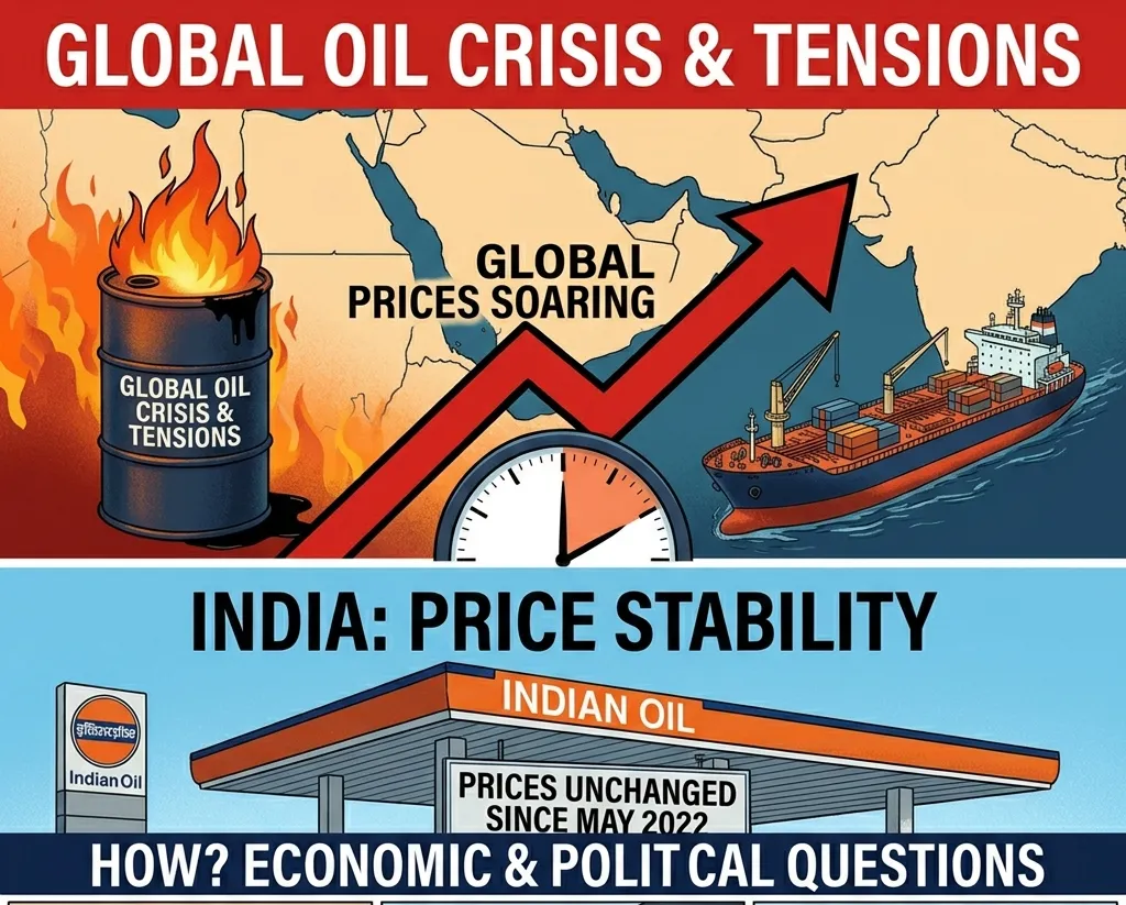 ମଧ୍ୟପୂର୍ବ ଯୁଦ୍ଧରେ ବିଶ୍ୱରେ ଇନ୍ଧନ ଦର ବୃଦ୍ଧି, କିନ୍ତୁ ଭାରତର ପେଟ୍ରୋଲ ପମ୍ପରେ ‘ଅଦ୍ଭୁତ’ ସ୍ଥିରତା