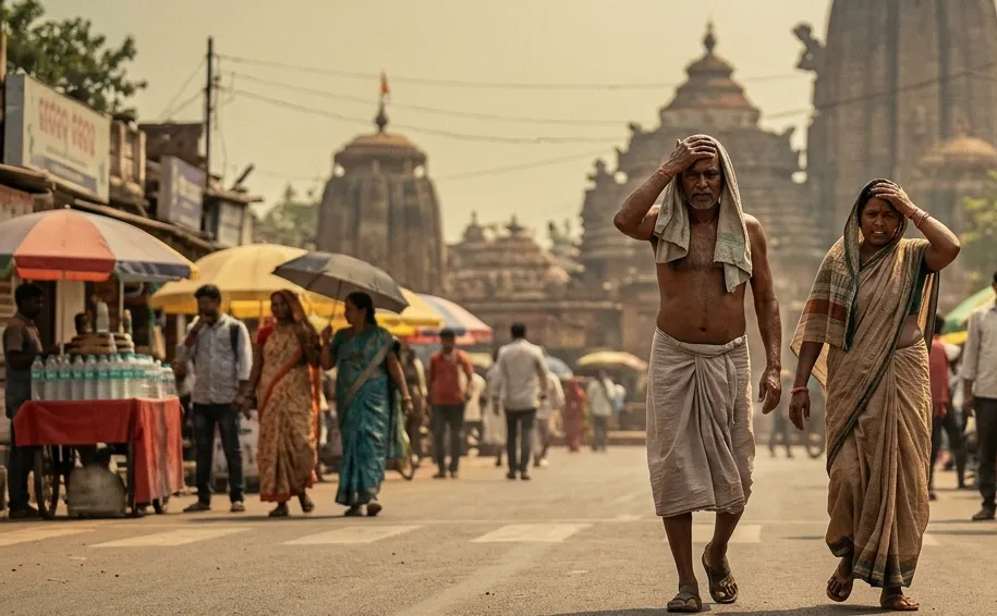 ଓଡିଶାରେ ତୀବ୍ର ତାପତରଙ୍ଗ ଜାରି: ୧୭ ଜିଲ୍ଲାକୁ ହଳଦିଆ ସତର୍କତା ଜାରି