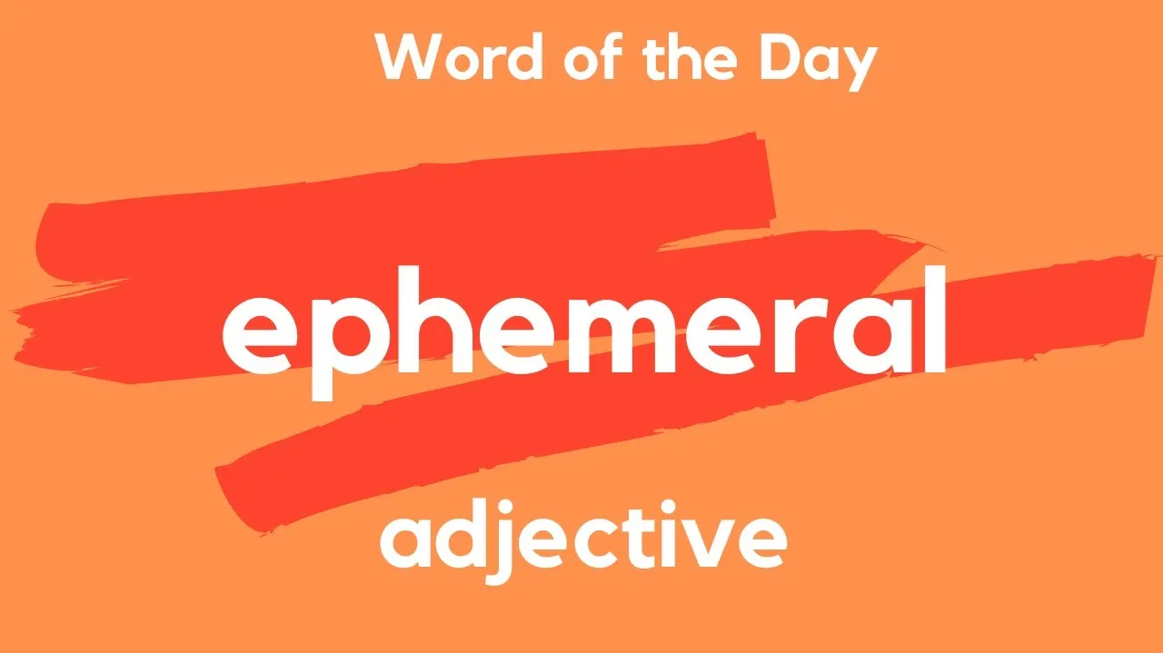 Word of the Day: ‘Ephemeral’ ର ଅର୍ଥ ଏବଂ ବ୍ୟବହାର କିପରି?
