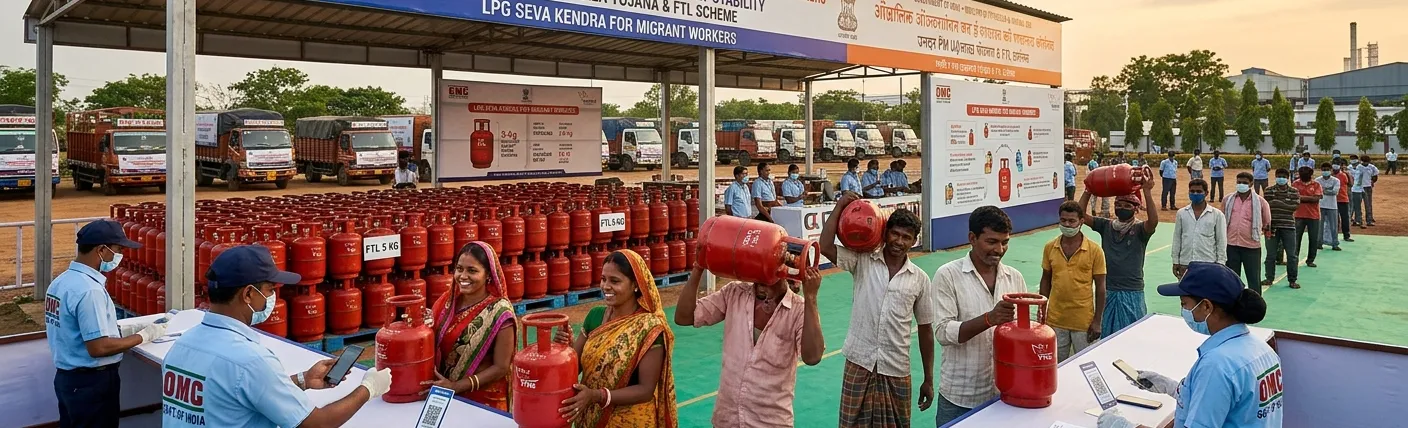 ପ୍ରବାସୀ ଶ୍ରମିକଙ୍କ ପାଇଁ ବଡ଼ ସହାୟତା: କେନ୍ଦ୍ର ସରକାର ୫ କେଜି ମୁକ୍ତ LPG ବଣ୍ଟନ ଦୁଗୁଣ କଲେ