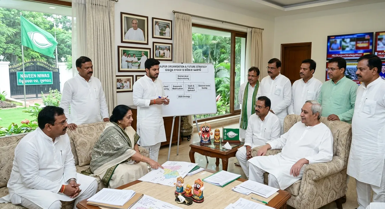 ଯାଜପୁର ବିଜେଡିରେ ଚଞ୍ଚଳତା: ନବୀନଙ୍କୁ ଭେଟିଲେ ନେତାମାନେ, ଜିଲ୍ଲା ରାଜନୀତିରେ ନୂଆ ଚର୍ଚ୍ଚା